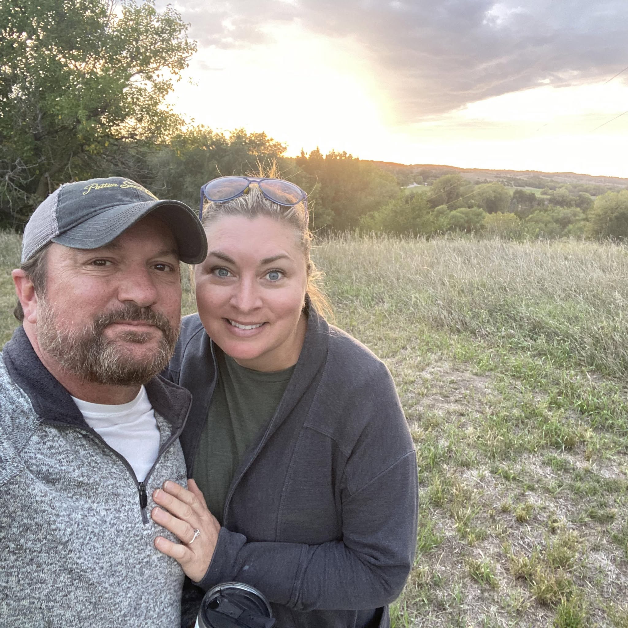 Brandon and Hannah Cox outdoors